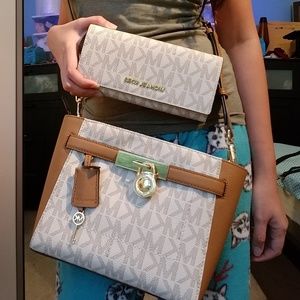 Michael Kors Hamilton Crossbody bag and wallet set